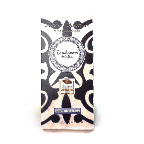 Cardamom Organic White Chocolate Artisan Bar